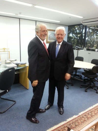 Wagner com ministro Moreira Franco / Foto: Divulgação