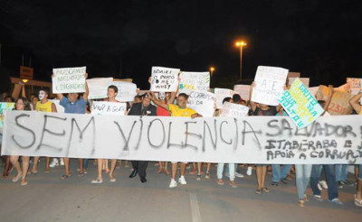 Protesto em Itaberaba leva manifestantes para as ruas - FOTO Divulgação