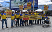 Protestos em Vitória da Conquista: funcionários dos Correios protestam contra privatização e por melhores salários