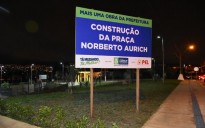 Praça Norberto Aurich: nova praça está pronta, mas sem data de inauguração em Vitória da Conquista