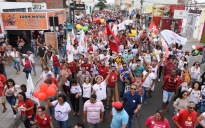 Eleições 2018: com otimismo para virada, militantes foram às ruas pró Fernando Haddad em Vitória da Conquista